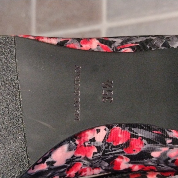 Red Valentino floral pink grey ballet bow flats size 35.5 - Picture 7 of 11